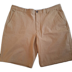 Bonobos Shorts Mens 36 Brown Mustard Flat Front Chino 9" Inseam NWOT Preppy